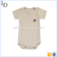 Eco-friendly hot sale bodysuit baby bamboo short sleeve sleepsuit